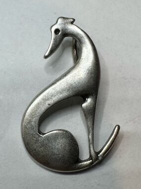 Modernist Greyhound Dog Pendant